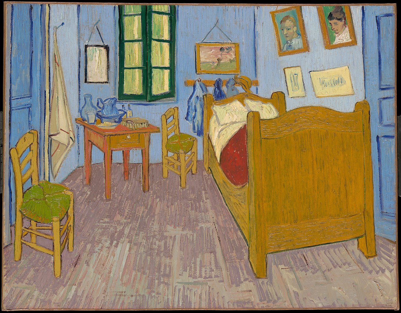 Chambre peinte par Van Gogh Vincent 